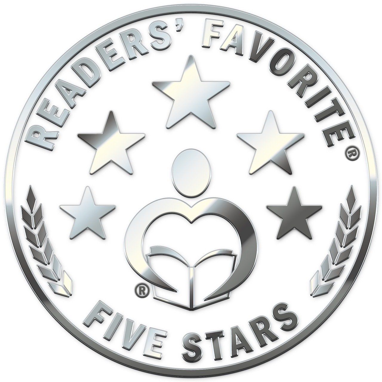 Understanding Genomics - Reader's Favorite A silver coin that says readers favorite five stars