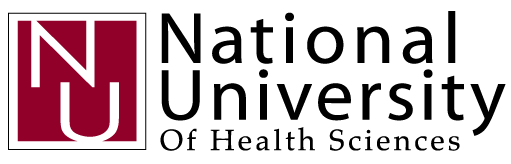The logo for the national university of health sciences