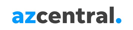 The azcentral logo is blue and black on a white background