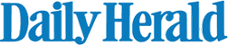 The daily herald logo is blue on a white background.