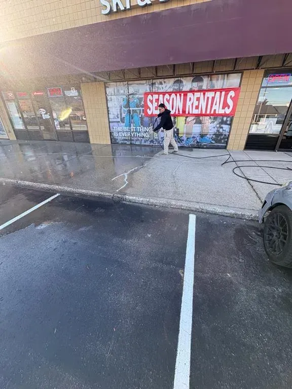 Pressure washing
