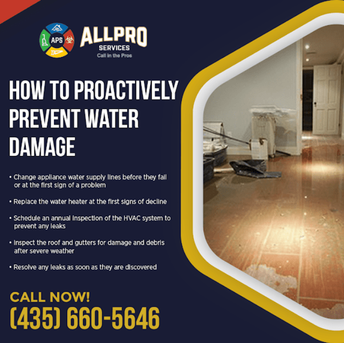 Allpro Services of Utah on how to proactively prevent water damage