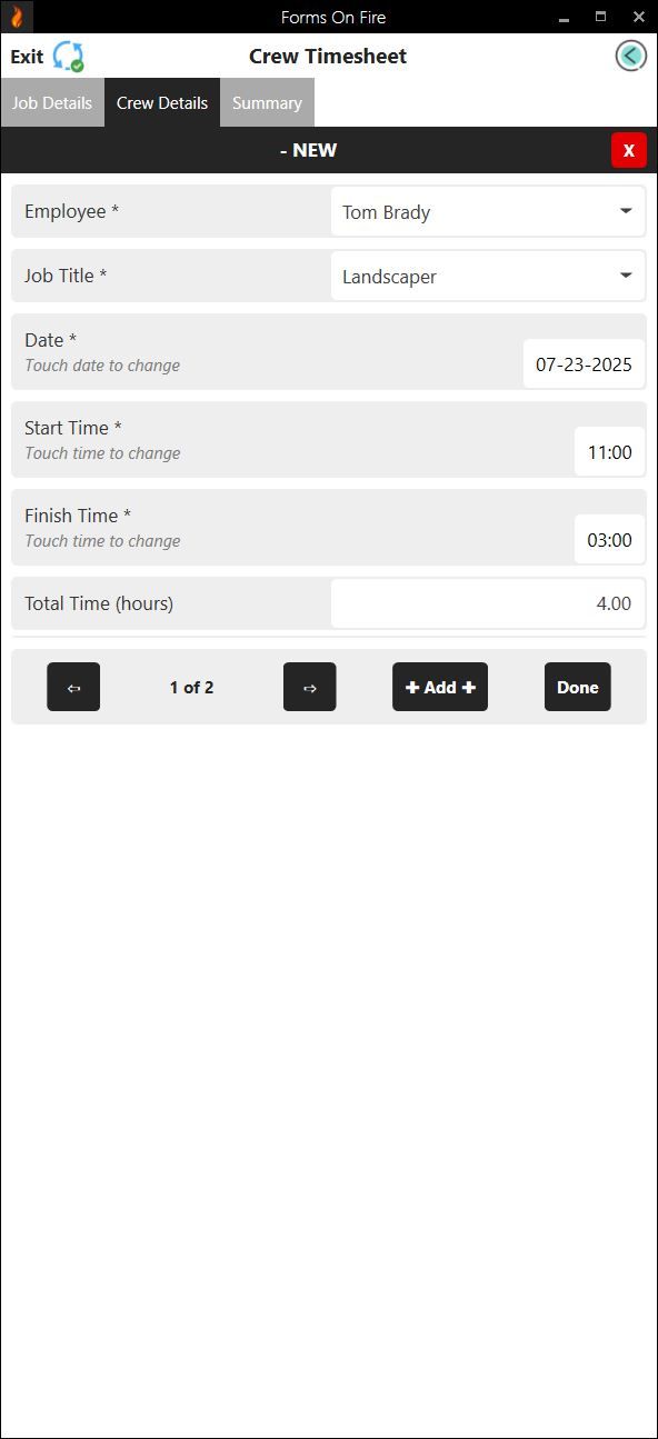 Get Your Daily Crew Timesheet Template | Forms On Fire