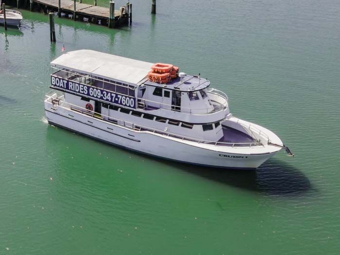 White boat with 