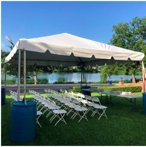 15X15 Frame Tent (34 Guests)