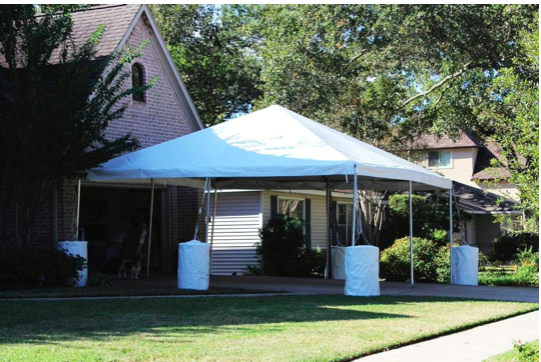 20'X20' Frame Tent (54 Guests)