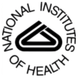 National Institutes of Health black circular logo on a white background
