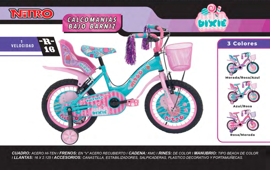 Bicicleta R.16 Nitro Dixie