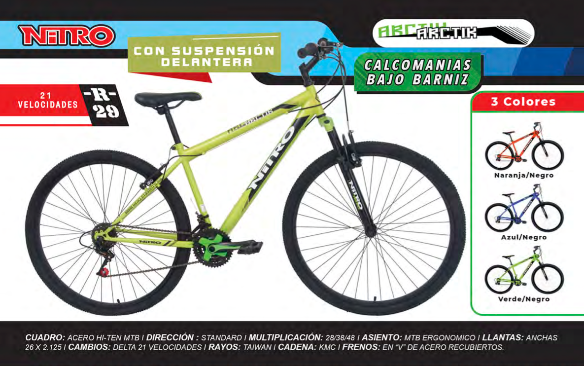 Bicicleta Rod.29 Nitro Artik