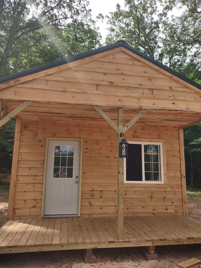 wooden rustic shed
