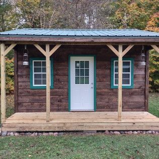 small wooden cabin