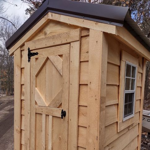wooden rustic shed