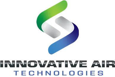 Innovative Air Technologies logo with green, blue, and gray abstract swoosh above the company name