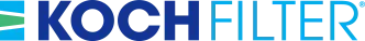Koch Filter logo in blue and green on a white background