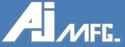 AiMFG logo in white on a blue background