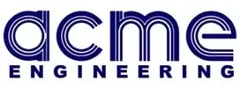 ACME Engineering logo in blue and white text