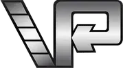 Black-and-silver stylized VP logo with a ladder-like diagonal stripe on the left