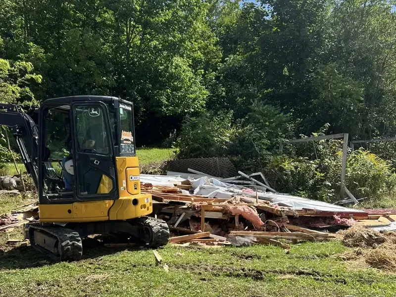 interior demolition, shed demolition, deck removal, best junk haulers near me, bangor me, thibodeau services