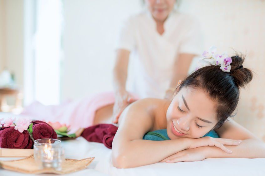 A Woman Is Getting A Massage At A Spa — Bathurst JP Thai Massage In Bathurst, NSW