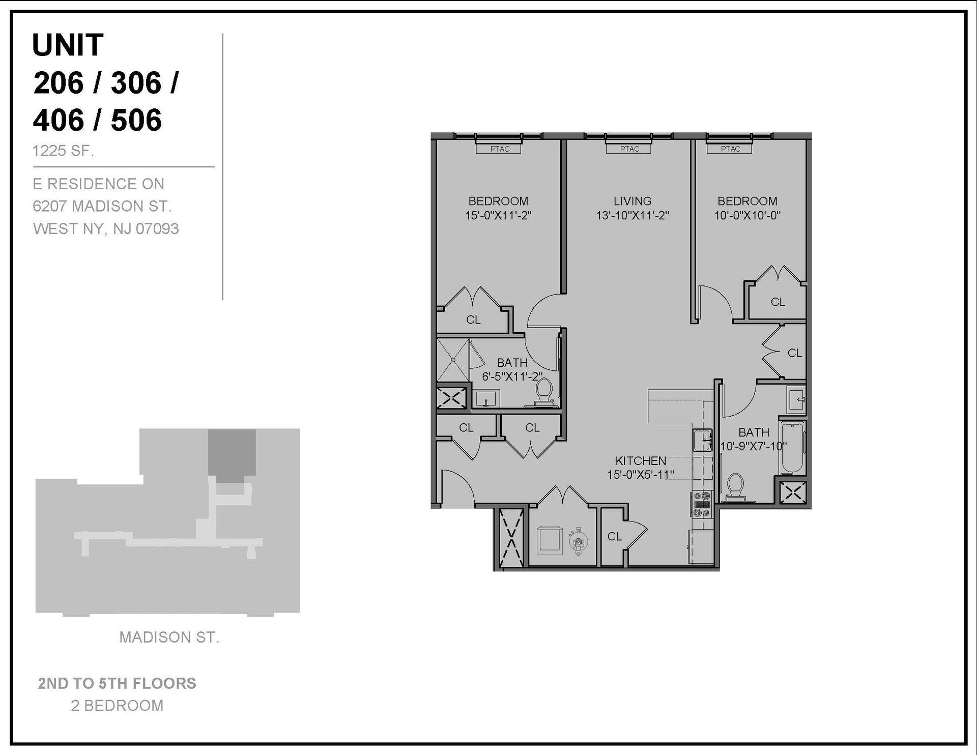Floor Plan for the units ending in 06
