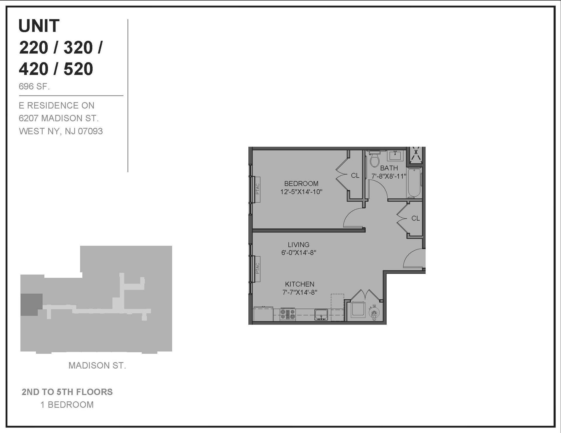 Floor Plan for the units ending in 20
