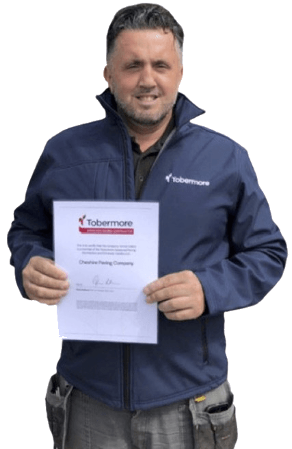 James Mason of the Cheshire Paving Company Chester becomes the face of Tobermore reflecting the quality of our work in creating stunning and hard wearing driveways and patios