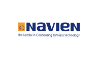 The Navien logo features