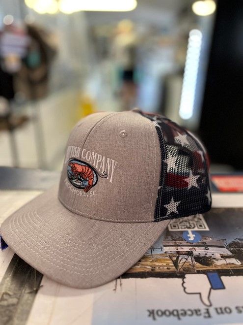 A baseball cap with the word company on it