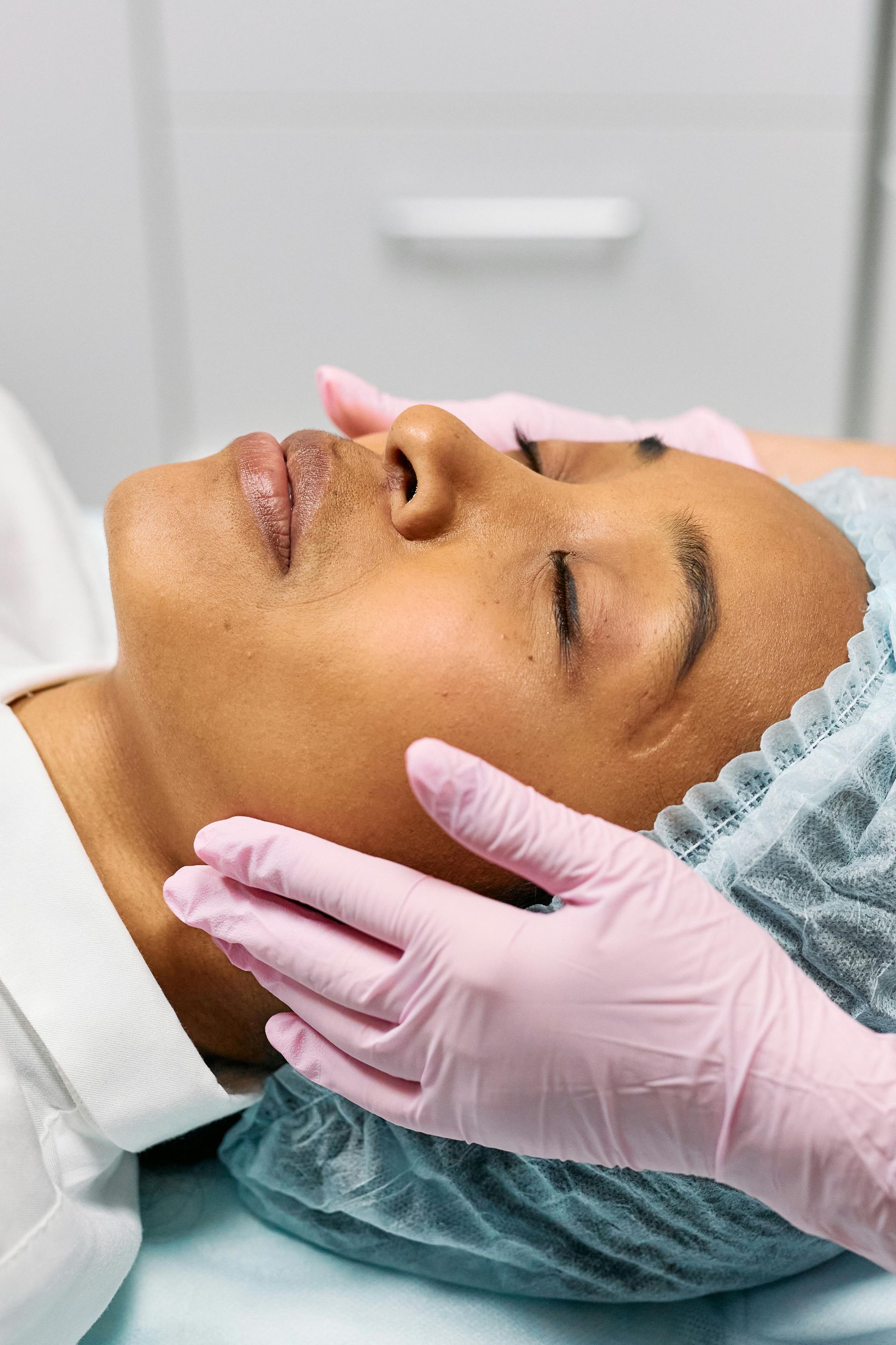 Advanced facial preparation at Esthetics by Sam Granger Indiana
