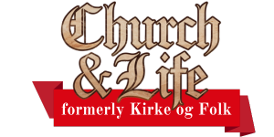 A logo for church and life formerly kirke og folk