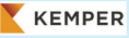 Kemper logo with orange and yellow shape and black text.
