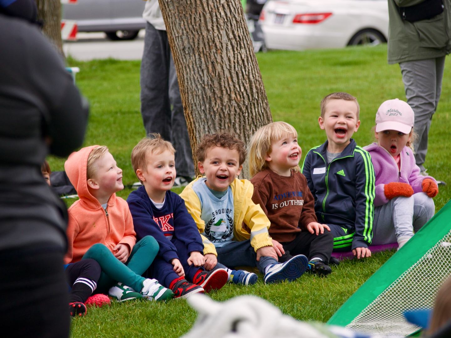 Children participating in a Boise Youth Soccer practice.