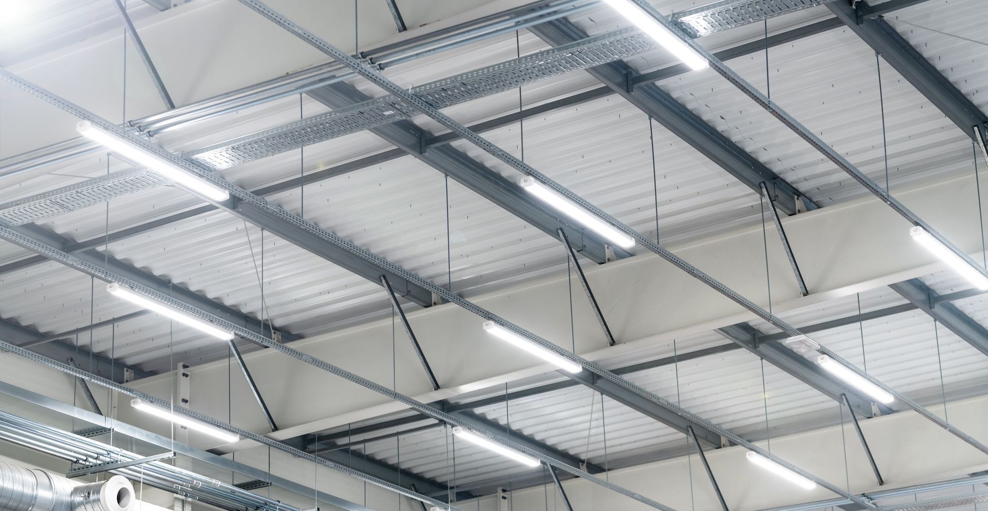 View of some lights of a warehouse