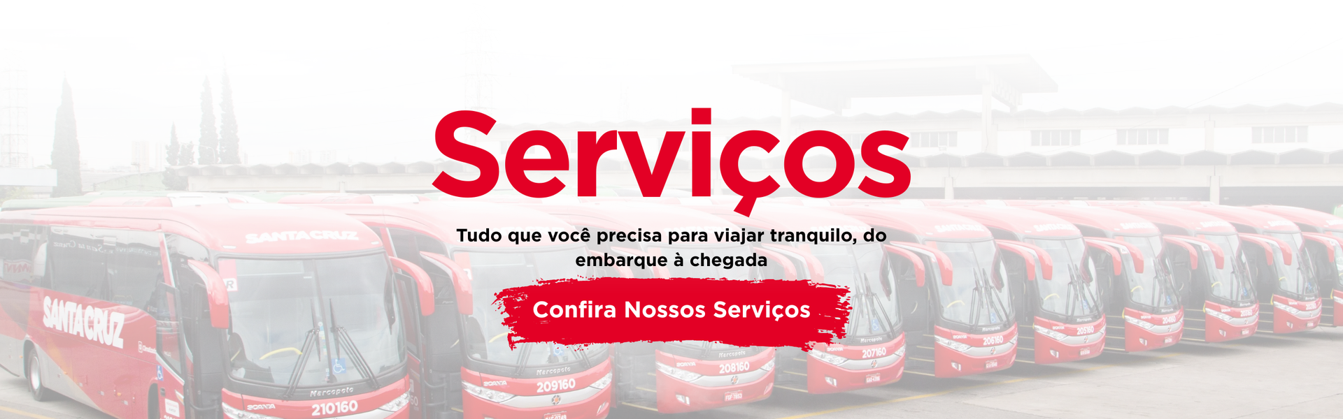 Red buses with 
