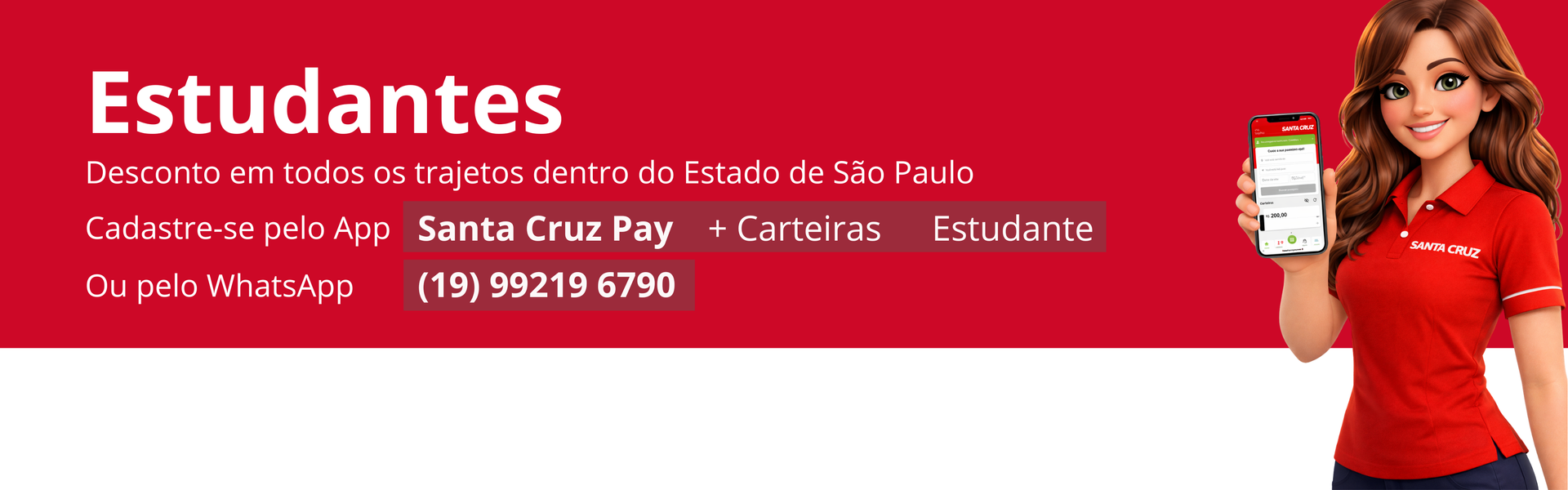Santa cruz desconto exclusivo para estudante