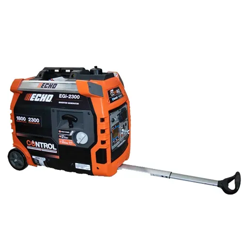 Orange ECHO gas-powered leaf blower with black accents and a long silver tube, isolated on white background