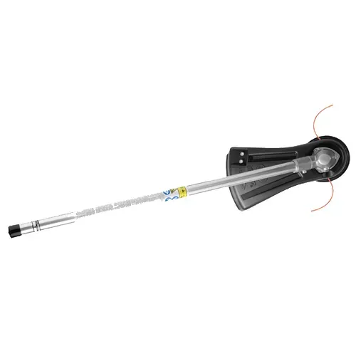 Black and silver trekking pole with adjustable shaft and ergonomic handle