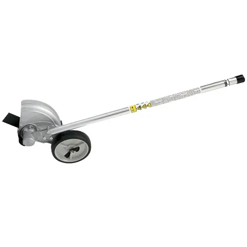 Silver hand truck dolly with handle and wheels on white background