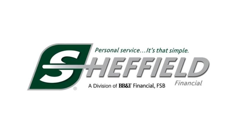 Sheffield Financial logo with green stylized “S” and gray wordmark on white background