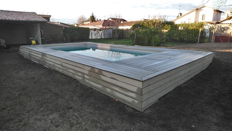 Création d'une terrasse en composite à Mont de Marsan