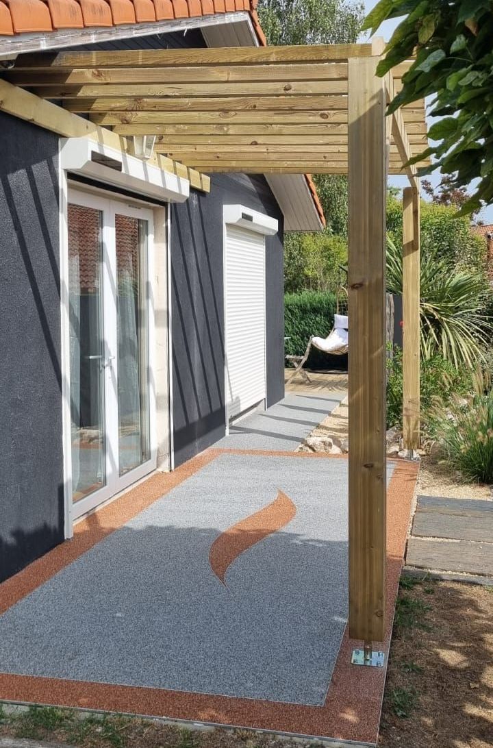 Allée en béton désactivé Mont de Marsan