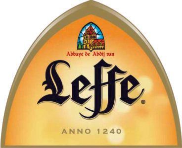 A label for leffe anno 1240 with a castle on it