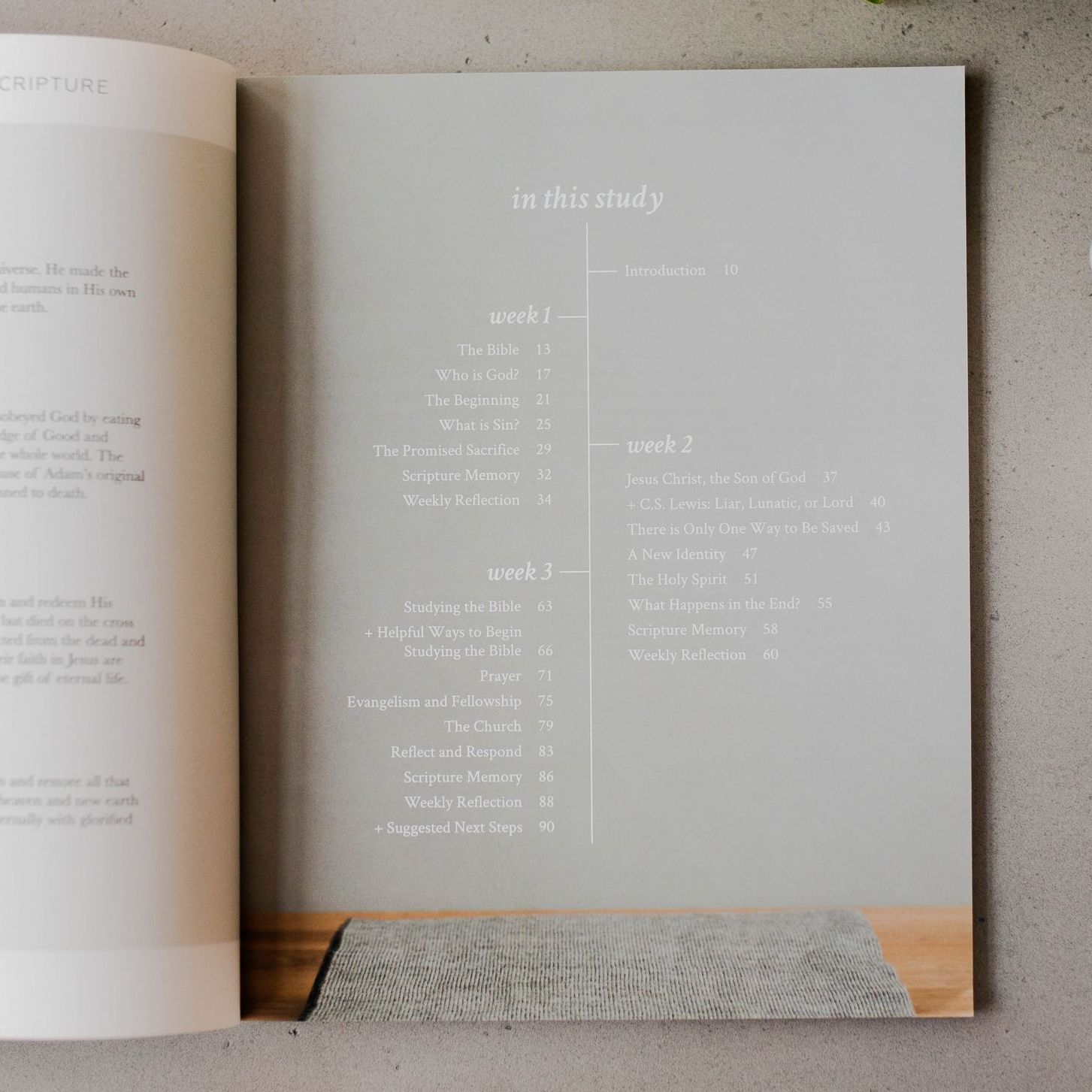 Content List for the Faith Foundations Bible Study by Daily Grace Co.