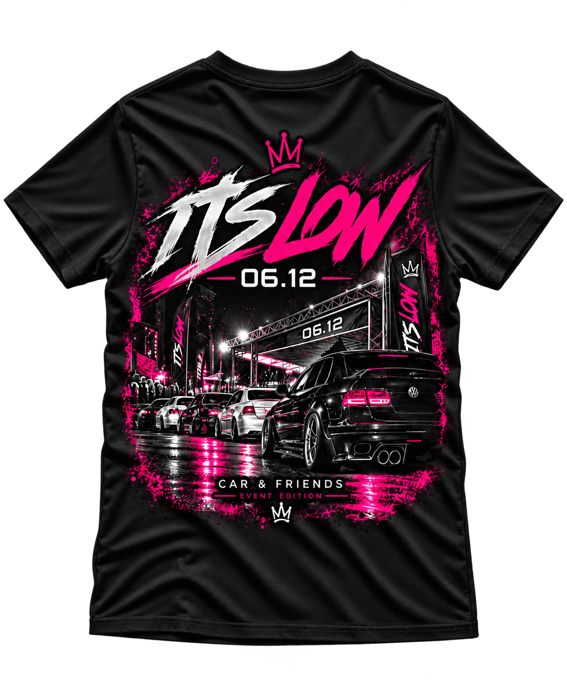 Camiseta IT'S LOW Event Edition 06.12, estampa nas costas