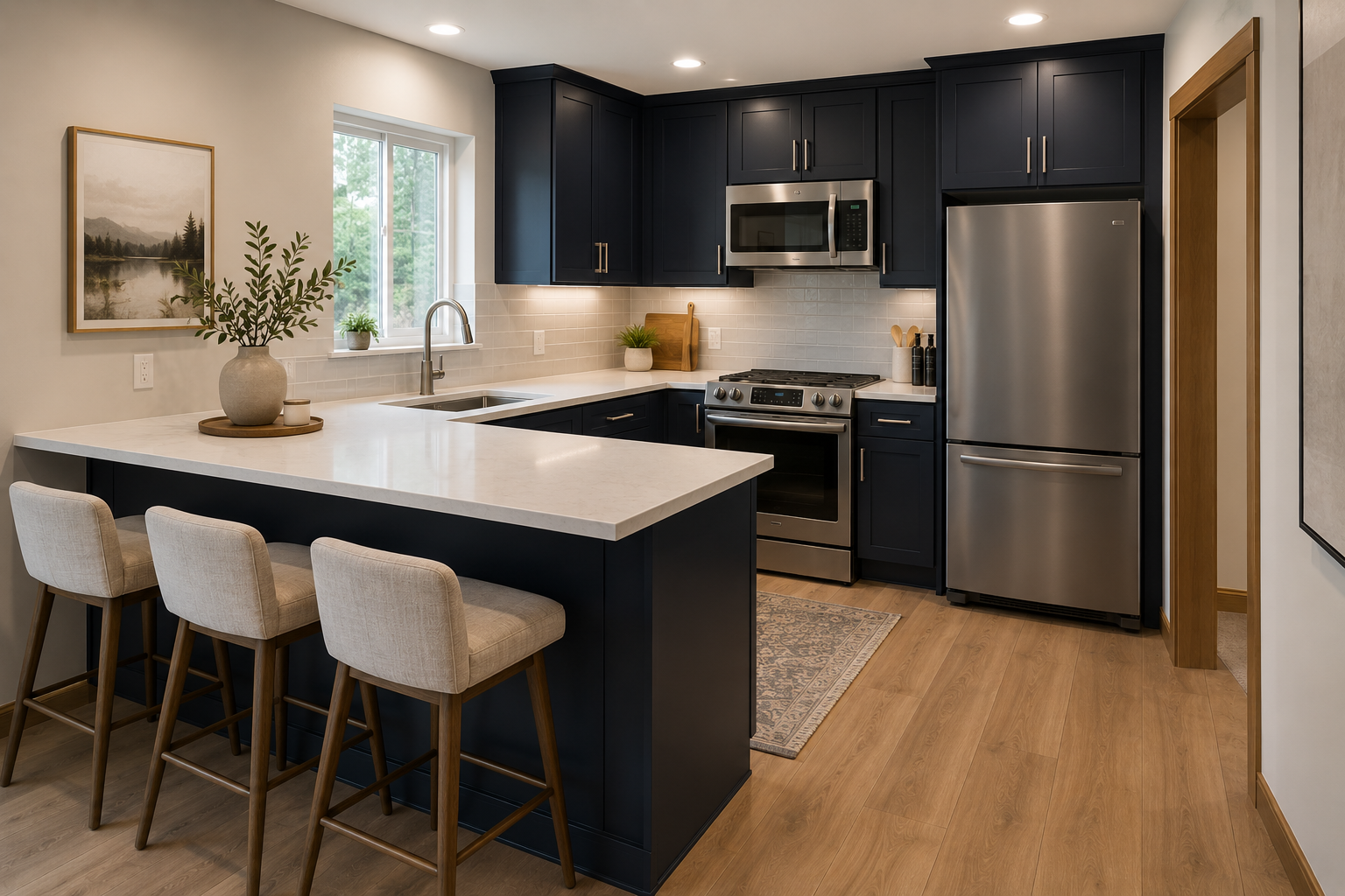 Contemporary Kitchen Remodel by Northwest Home Repair Services project photo