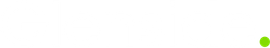 White horizontal bar with a small lime-green dot near the right edge