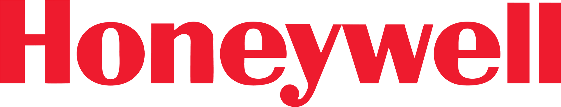 The honeywell logo is red and white on a white background.