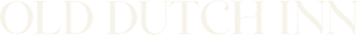 Old Dutch Inn logo in cream horizontal