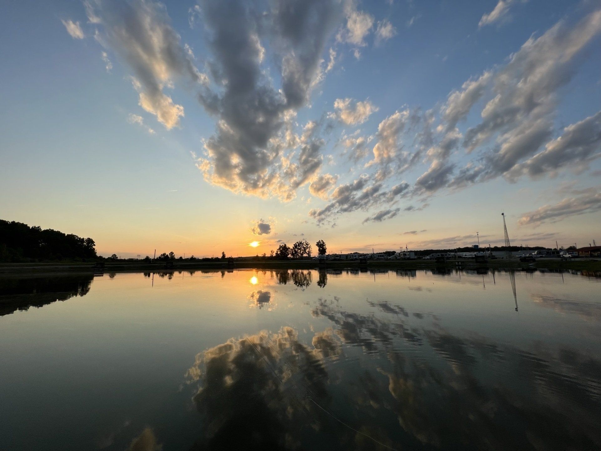Sunset on the lake