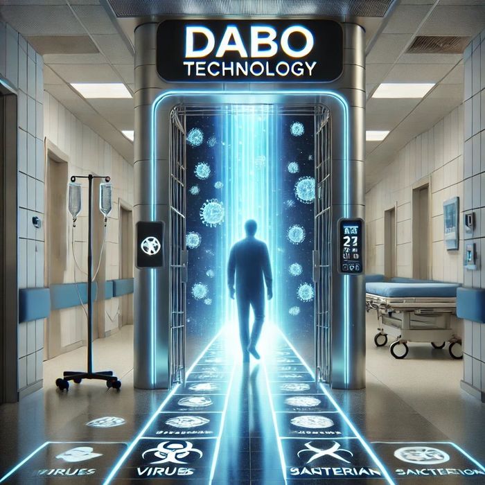 PROTOTIPO CON DABOTECHNOLOGY PER LA SANIFICAZIONE DELL'ARIA IN AMBIENTI AD ALTO RISCHIO DI CONTAMINAZIONE (99,99%VK)
